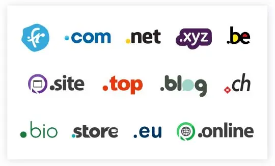 extensions de domaine Mister Hosting