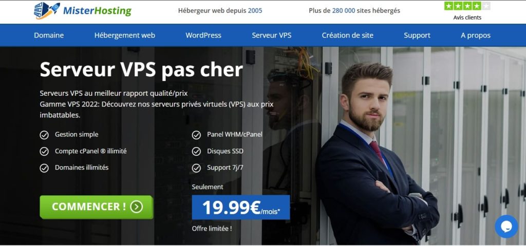 Le VPS de Mister Hosting